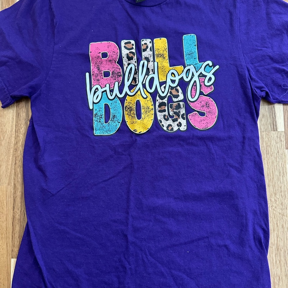 Gildan Purple Bulldogs Kids T-Shirt